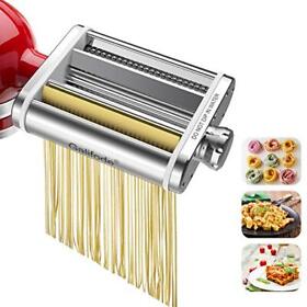 Galifode 3 In 1 Stainless Steel Pasta Maker Attachment For Kitchenaid Stand