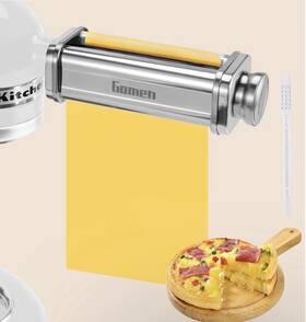 X004a0nqzd Gomen Pasta Sheet Roller Attachment For Kitchenaid Stand Mixer Stainless Steel New