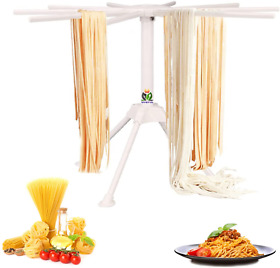 Goziha Pasta Drying Rack Noodle Stand With 10 Bar Handles Collapsible Househol