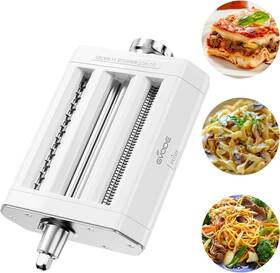 G2228n Gvode Pasta Roller Spaghetti Fettuccine Cutter Attachment For Kitchenaid Mixer 3-in-1
