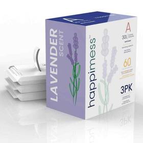 Happimess 196868088264 8 Gal. Lavender Scented Drawstring Trash Can Liner White 60-count 3-packs Of