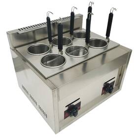 Us201a72 Haywhnkn Used Pasta Cooker Noodles Maker Cooking Machine 6 Holes Noodle Boiler Filter