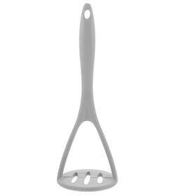 A051b7ean9pu211105blrzan Hemoton Silicone Potato Masher 10.43 Inch Food Ricer And Vegetable Gray
