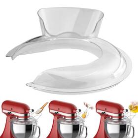 Hoggk071 Homgen Durable Pouring Shield For Kitchenaid 4.5-5qt-secure Fit Splash Guard 4.5