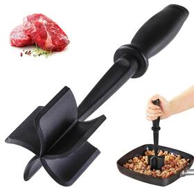 Honeyhu Wd2015 5-blade Ground Beef Chopper Tool - Create Uniform Crumbles Small Black