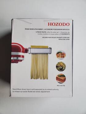 Ho1703 Hozodo 3 Piece Pasta Attachment For Kitchenaid Stand Mixer Roller And Cutter Set