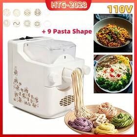 Htg 977824175064 110v Electric Pasta Maker Automatic Noodle Making Machine With 9 Shape 180w