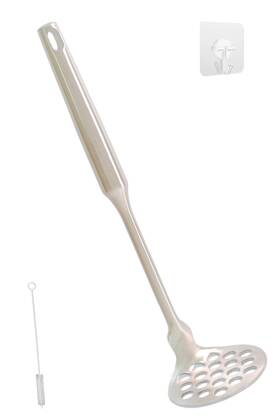 202410 Huibilin Stainless Steel Potato Masher Heavyweight Kitchen Tool For Medium Silver