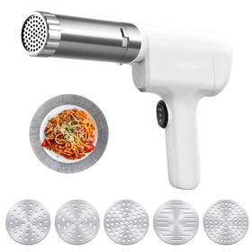 Hyindoor 696168812793 Electric Pasta Maker 5-in-1 Handheld Cordless Automatic Noodle Machine