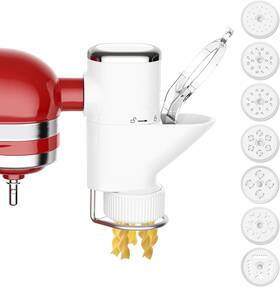 In2312 Innomoon Gourmet Pasta Press Attachment For Kitchenaid Stand Mixers White