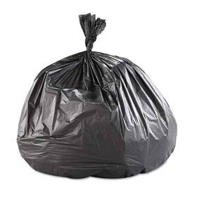 Inteplast Group 762935901295 43 Inch X 48 60 Gal. 22 Mic Black High-density Commercial Trash Can Liners 1