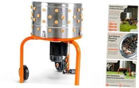 Fp100-sh-fba-tr Intradin Shanghai Machinery Co. Ltd. Chicken Plucker 1hp 120vac - Electric Stainless Steel Poultry Processing