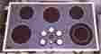 Jp660w0v1ww General Electric Used Grey White Ge Profile 5 Burner Mod Good Working Condition