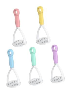 Junfamilee 792483725685 1pc Random Color Manual Silicone Potato Masher Cooking Utensils