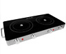K5563 Brentwo Applianc Infrared Electric Double Burner Ceramic Glass Kitchen Portable