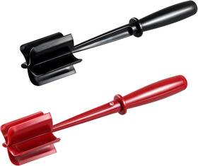Ke02271406 Kewjug 2 Pack Multifunctional Meat Masher Hamburger Chopper Potato Black&red