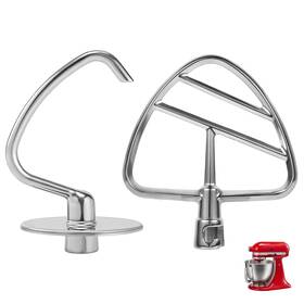 K82206 Kingeagle Dough Hook And Flat Beater Attachments For Kitchenaid 4.5 Quart Tilt-head Stand Mi