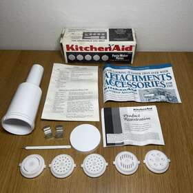 4164824 Kitchenaid Kitchen Aid Pasta Maker Plates Attatchments With Storage Stomper In Box Snpa