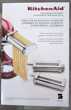 Kitchenaid 703639392134 Ksmpra Pasta Roller And Cutter Attachment