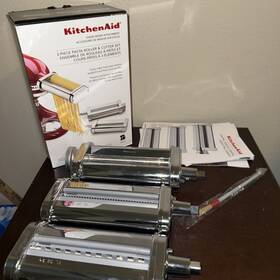 Kp150427 Kitchenaid Stand Mixer Attachment 3 Pcs Pasta Roller And Cutter Set Ksmpra - Italy