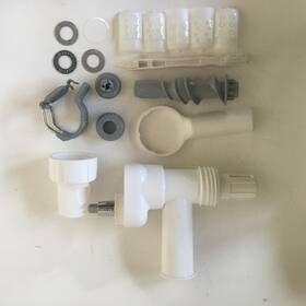 Za-nsk08 Kitchenaid Zacme Pasta Press Attachment For Mixer W 6 Outlet Shapes White