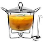 Kt9081 Chafing Dishes Stainless Steel Glass Buffet Server Food 7557566212062