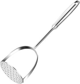 Pm-30 Lifhap Potato Masher Stainless Steel Mashed Potatoes With Long Handle Silver