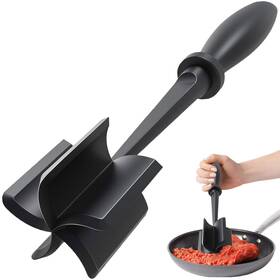 Maomaocha 729604698467 Meat Chopper Heat Resistant Masher For Ground Beef 5 11inch Black