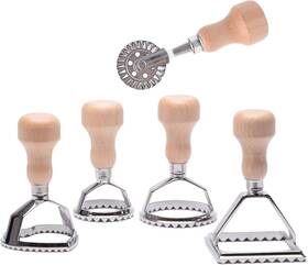 Mf-12456 Master Feng 719970238947 Ravioli Stamp Maker Cutter With Roller Wheel Silver
