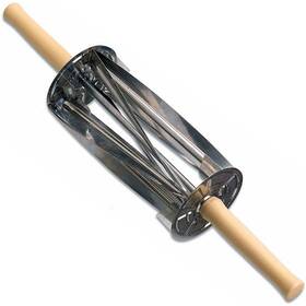 141002 Matfer Bourgeat Stainless Steel Croissant Dough Cutter Roller With Plastic Handles
