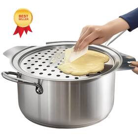 Mlesi 029082333820 Premium Grade Stainless Steel Spaetzle Maker Lid Silver