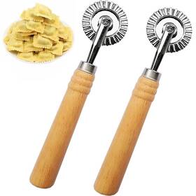Mtomdy 751342823429 2 Pcs Ravioli Cutter Stamps With Roller Wheel 2pcs Pastry