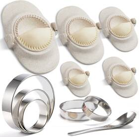 Dm009-w Mumsung Empanada Maker Press 6-inch Extra Large Dumpling 6 Inch 5 4 3 2.6 White