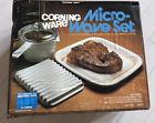 Mw-1268 Corningware New Vintage Microwave Piece Set Browning Grill Rack Small