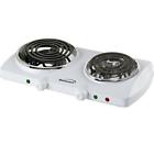 Ts-368 N-a Brentwood White Countertop Electric Double Burner Spiral 768674080598