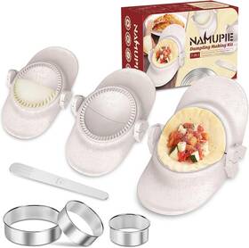 Jztz7bg Namupie 7 Piece Dumpling Maker Kit - All-in-one Empanada Set Beige