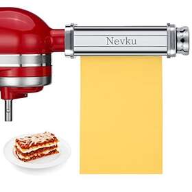 Nevku 912838946990 Pasta Roller Sheet Attachment For Kitchenaid Stand Mixer Stainless Steel Pas