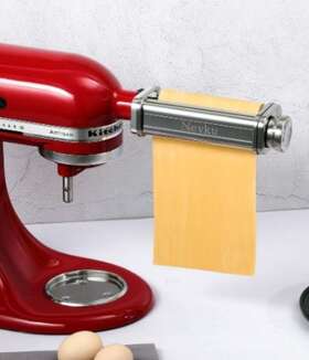 Ne-2188 Nevku Pasta Roller Sheet Attachment For Kitchenaid Stand Mixer - Stainless Steel