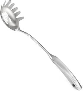 S273 Newness Focus On Stainless Steel 607111408857 Spaghetti Server Rustproof Integral Forming Durable 304 Silver