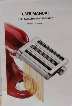 Za-ntk89 Newsets Pasta Maker Attachment For Kitchenaid Stand Mixer 3 In 1 Set