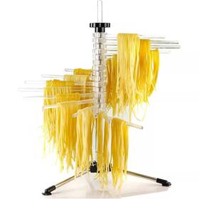 Ovente 744110779639 Spiral Drying Rack Wand Pasta Maker Accessories Acrylic 3-legged Sturdy Base