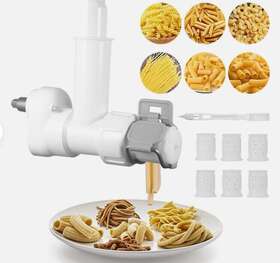 Paddsun 888873377319 Pasta Press Attachment For Kitchenaid Mixer 6 White Outlet Shapes