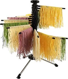 Pasta Drying Rack Collapsible 16 Rods With Anti Slip Dry Rack-stand Noodle