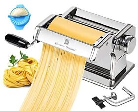 Pasta Maker Machine Manual Stainless Steel Noodles 7 Adjustable