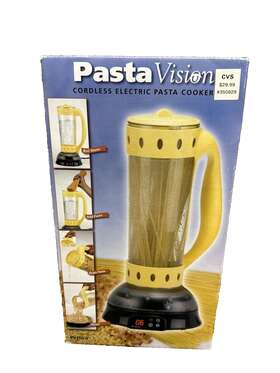Pv-100-y Pasta Vision Vintage Rare Corded Electric Cooker Maker Pv-100 New