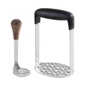 Patilwon 240404 Potato Mashers Stainless Steel Mashed Potatoes Cooking Tools Set Ss 040410
