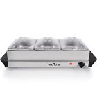 Pkbfwm21 Nutrichef Hot Plate Food Warmer Buffet Server Chafing Dish Set