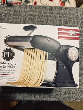 Pl8-1590 Pl8 078915057853 Professional Pasta Maker With Adjustable Rollers And Cutting Blades For Homema