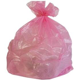 Plasticmill 701806860743 24 Inch W X 31 H 12 Gal. To 16 1 Mil Pink Trash Bags 250- Count