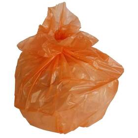 Plasticmill 704262000456 50 Gal. 3 Mil 38 Inch X 58 Orange Trash Bags 50- Count